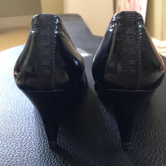 Black Prada Elastic Heels - Picture 3 of 6